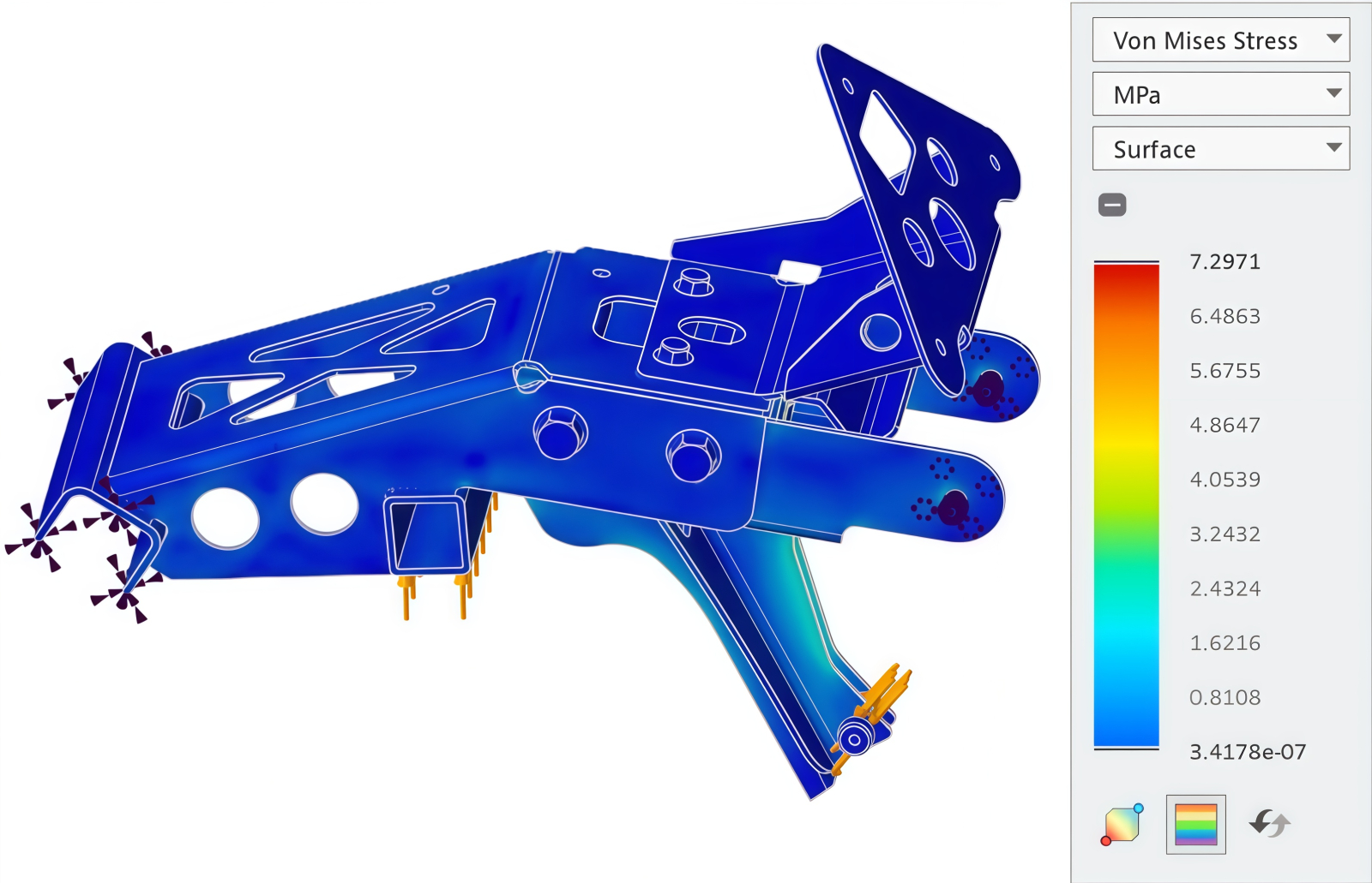 Thiết lập và chạy mô phỏng kết cấu - Structural Simulation trên Creo Simulation Live